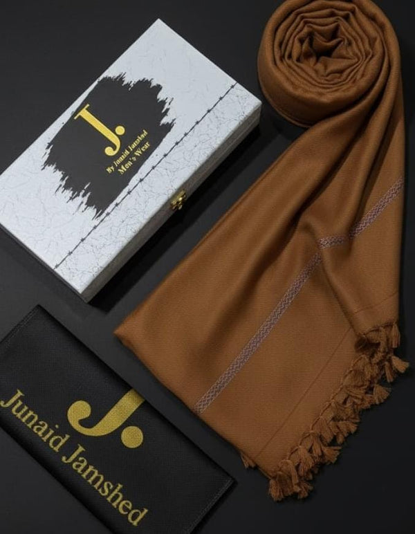 J. Men Exclusive Woolen Shawl Copper D-003