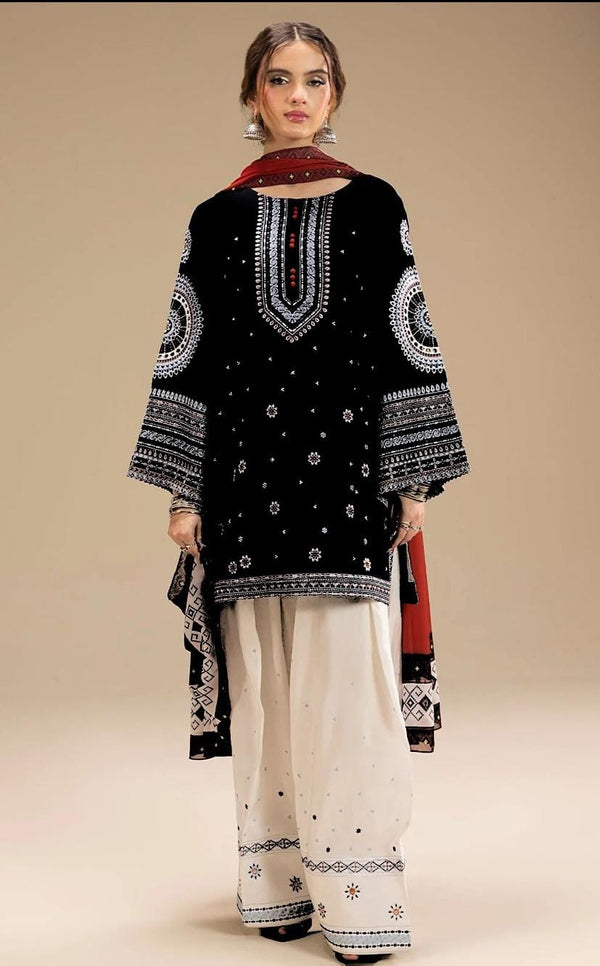 JAZMIN Dhanak EMB 3Piece D-013